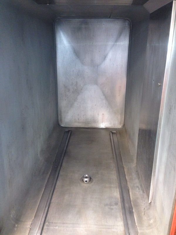 Industrial metal chamber inside view